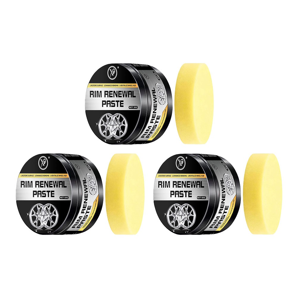 Rim Renewal Paste for Car Wheel Scratch Care, 30/50/80g | Hub polishing paste