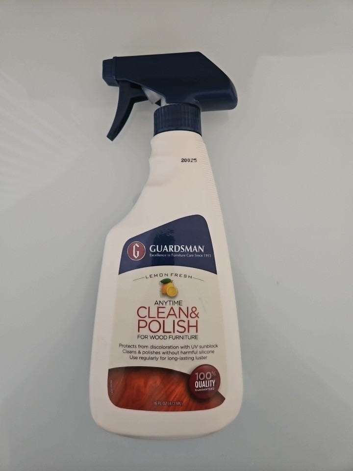 Guardsman Lemon Fresh Anytime Clean & Polish for Wood Furniture, 16 oz.