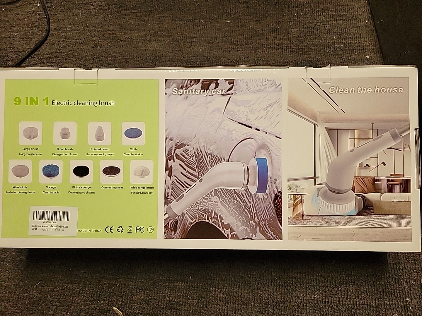 9 In 1 Electric Cleaning Brush Wireless Expandable