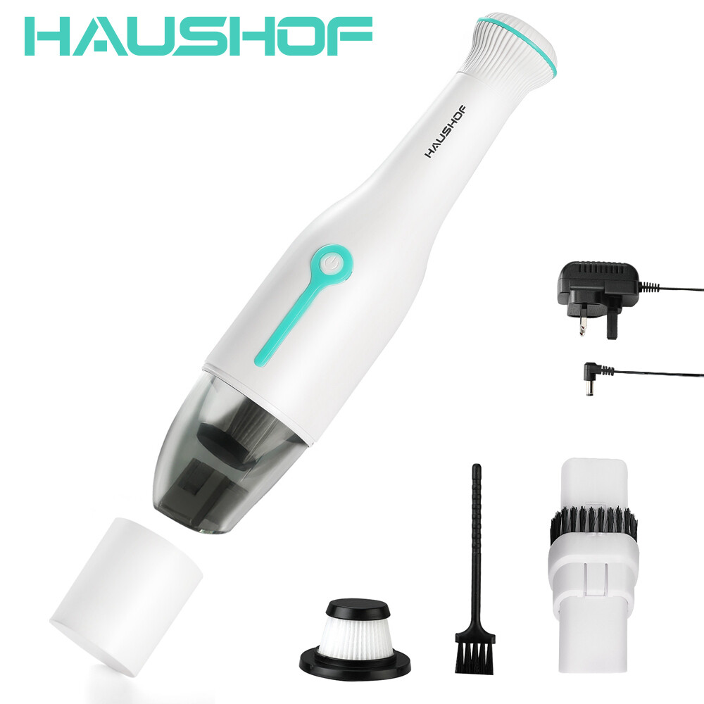 HAUSHOF Handheld Vacuum Cordless Mini Car Vacuum Cleaner 8000PA/12000PA 2 Modes