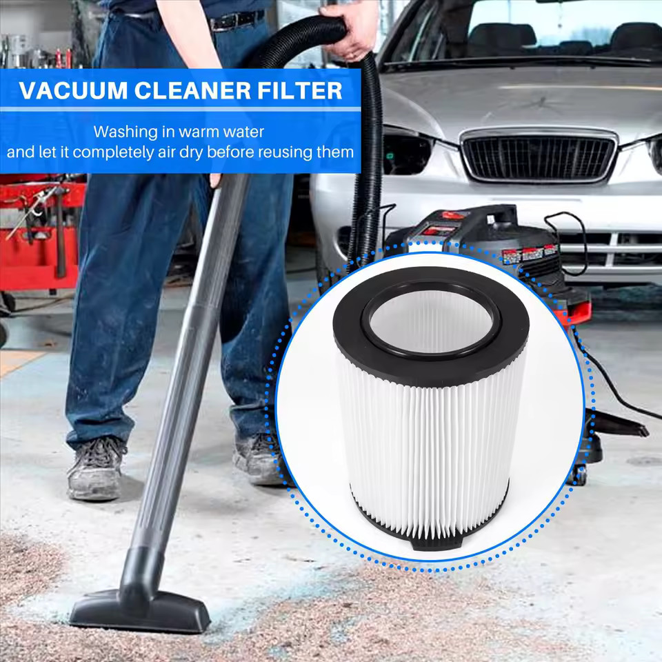 VF4000 Washable Pleated Filter – Replacement for RIDGID Wet/Dry Shop Vac