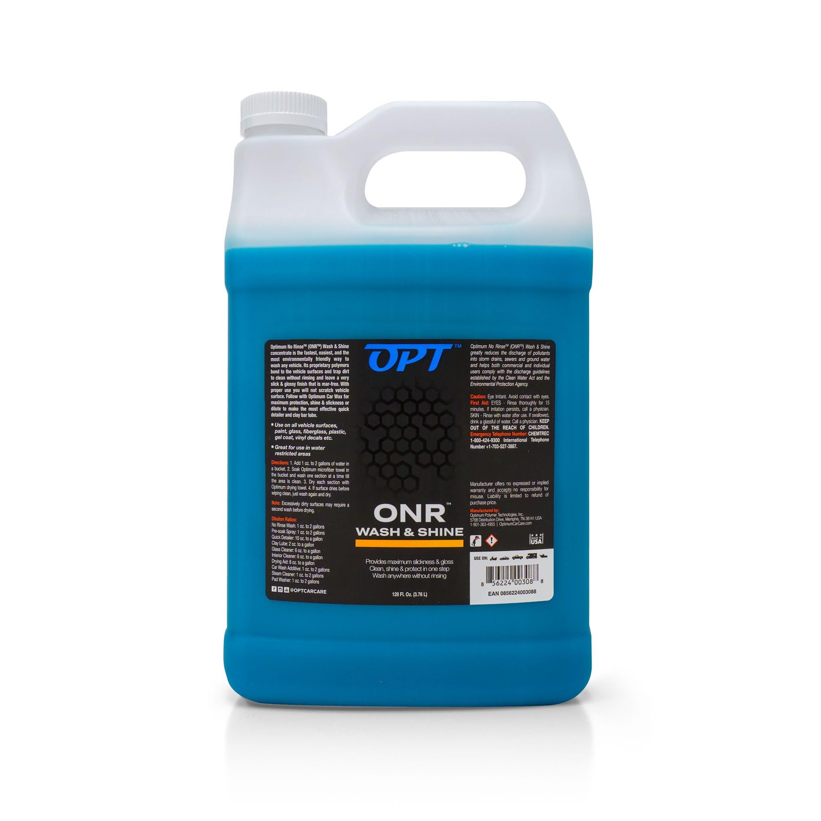 No Rinse Wash Shine ONR Rinseless Car Soap Auto Detailing Paint Ceramic Glass