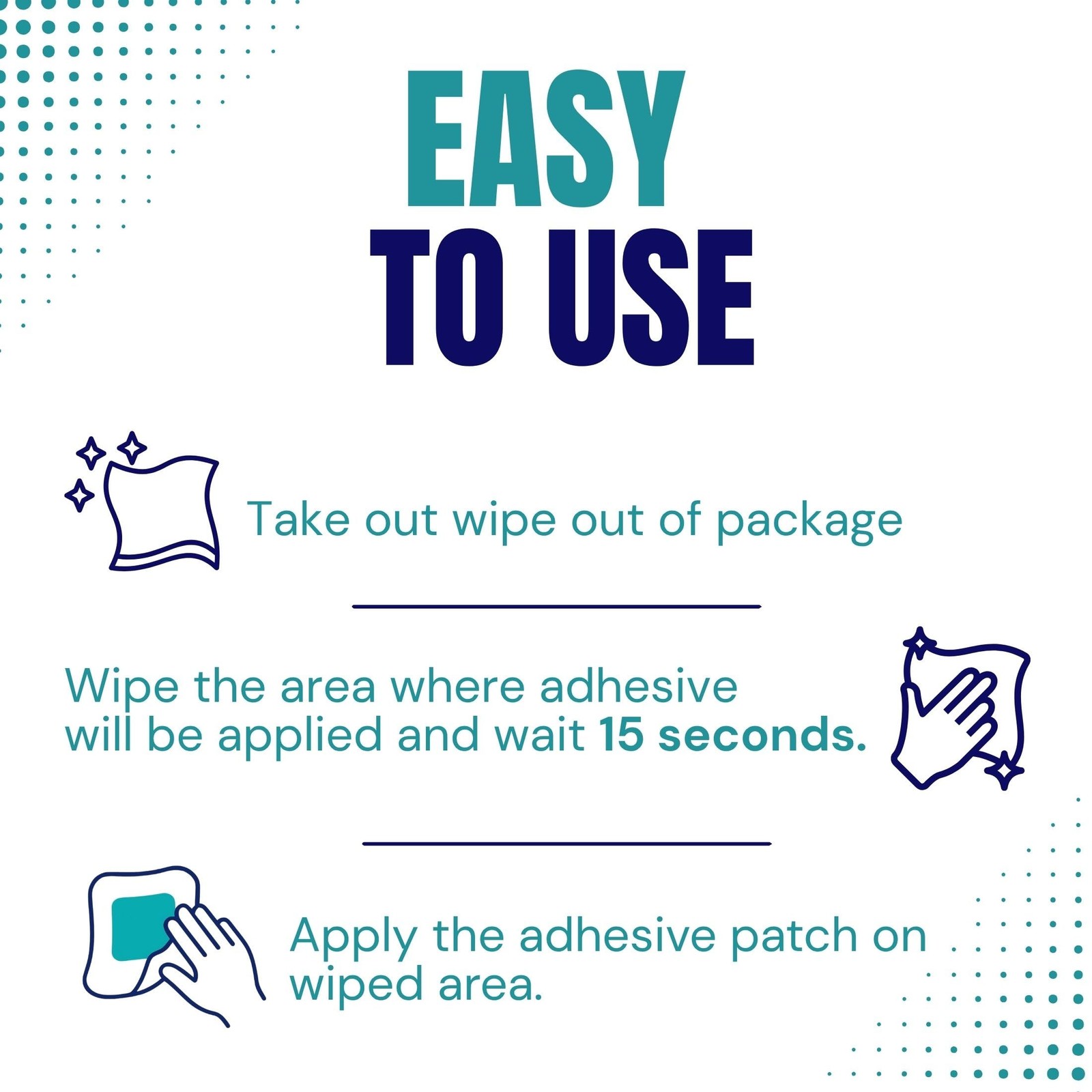 Adhesive Barrier Wipes 50 Count