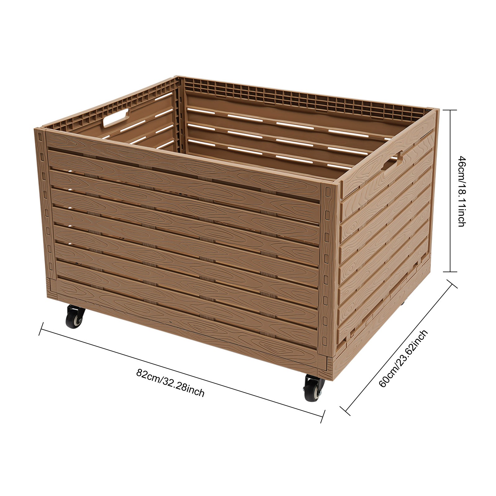 Large Capacity Folding Storage Collapsible Plastic Vegetables And Fruits Baskets