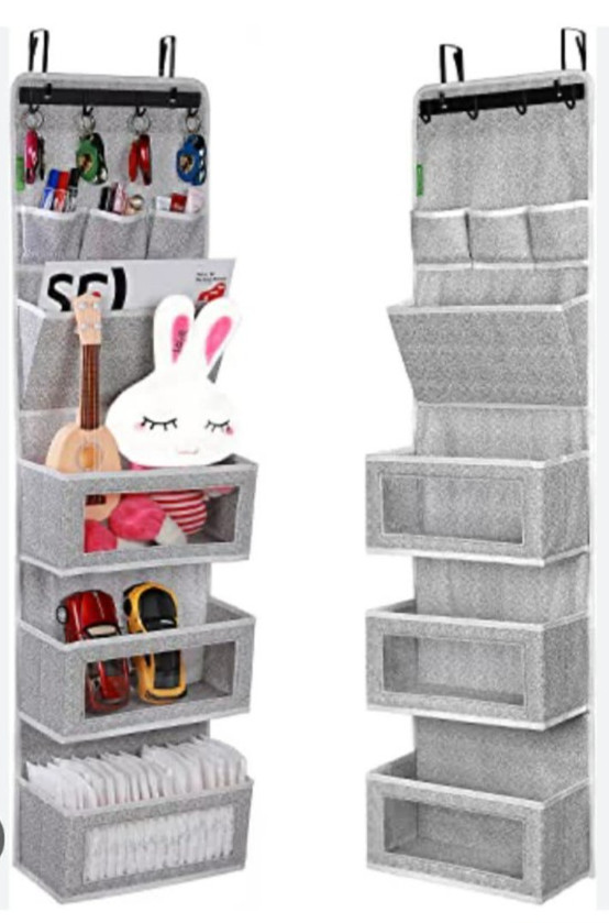 Victorich All-In-One Over The Door Organizer Grey New