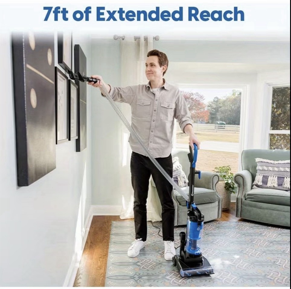 Vacmaster Upright Vacuum Cleaner 1150W 17ft Cord Pet Hair Carpet Hard Floor