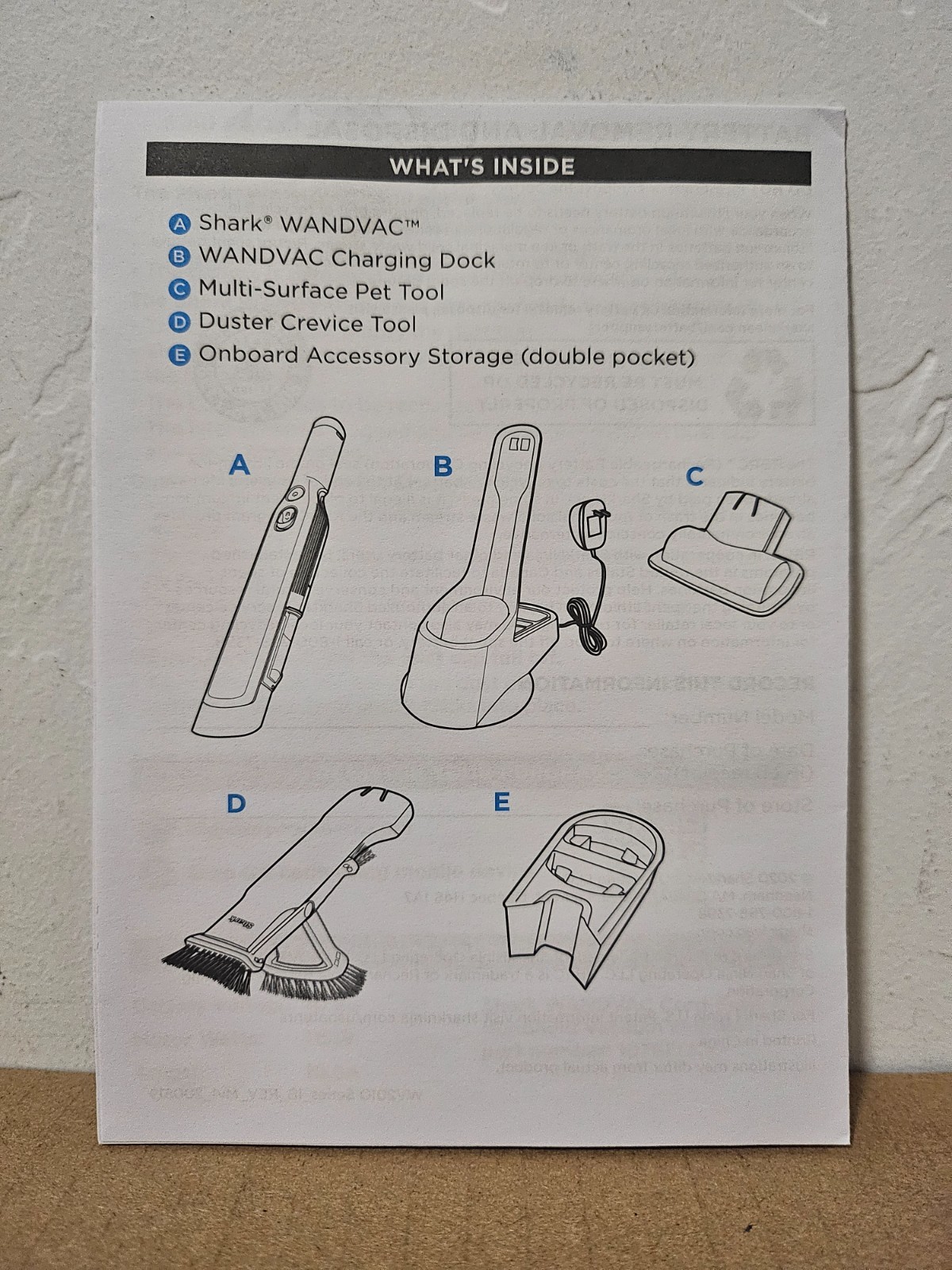 Shark WANDVAC – Lightweight Cordless Handheld Vacuum w/ Brush WV201 – Black