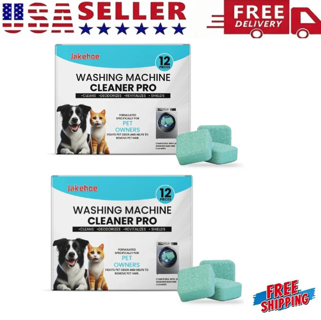Deep Clean Descaler Deodorizer Washer Clean Washing Machine Cleaner Tablet – 24x