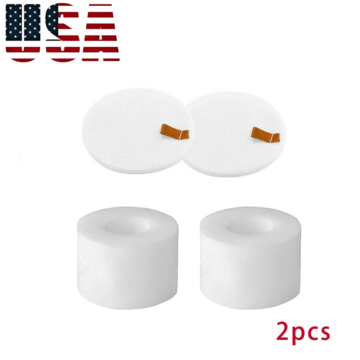 2 post-motor foam and felt filters for Shark UV700, ZU701, NV771 vacuum parts