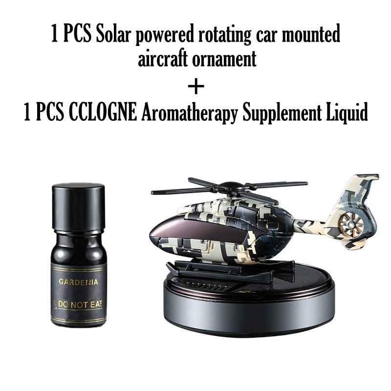 Car solar air freshener, helicopter aromatherapy, car interior purifier