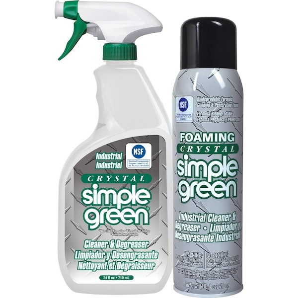 Simple Green 0610001219010 Crystal Industrial Cleaner And Degreaser, 20 Oz