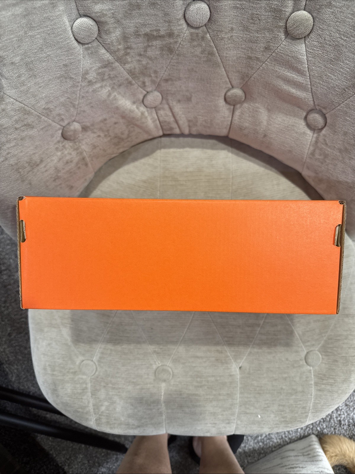 Nike Empty Shoe Replacement Box 11.5 X 7.5”x 4” Orange White Swoosh