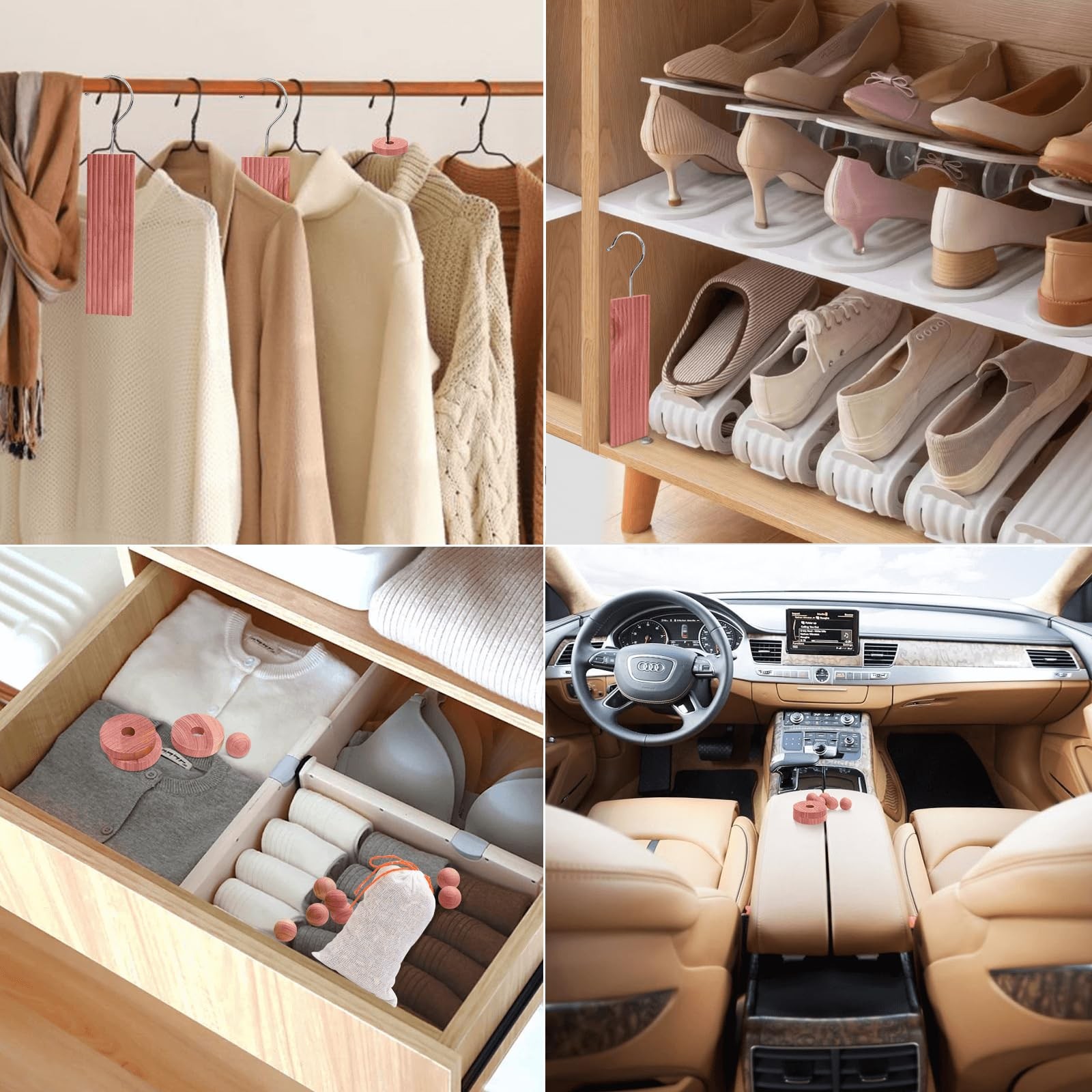 Cedar Blocks for Clothes Storage, Cedar Wood Chips and Balls for Closets and …