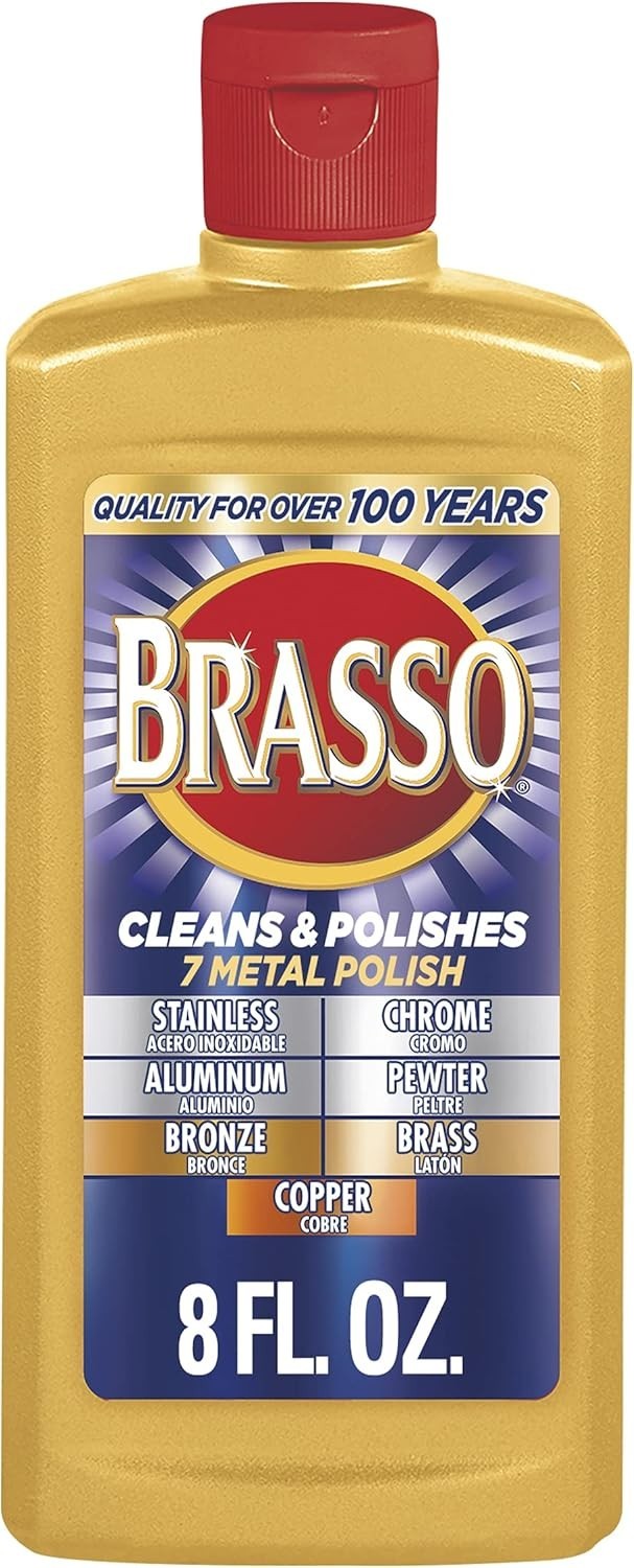 NEW Brasso Multi-Purpose Metal Polish, 8 oz