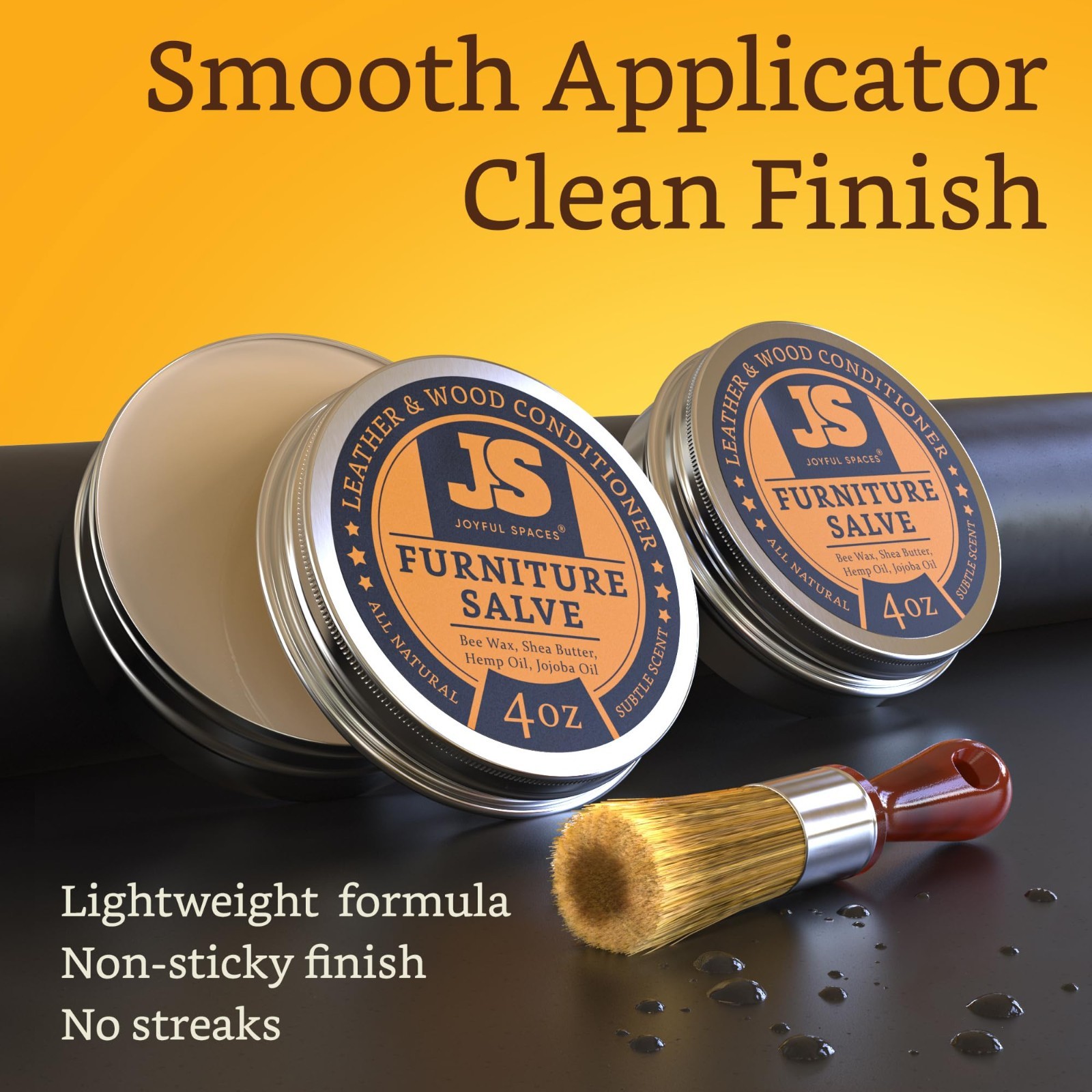 Leather Cleaner & Conditioner, Repair Kit, Shoe Polish, Wood Restorer, 8 oz