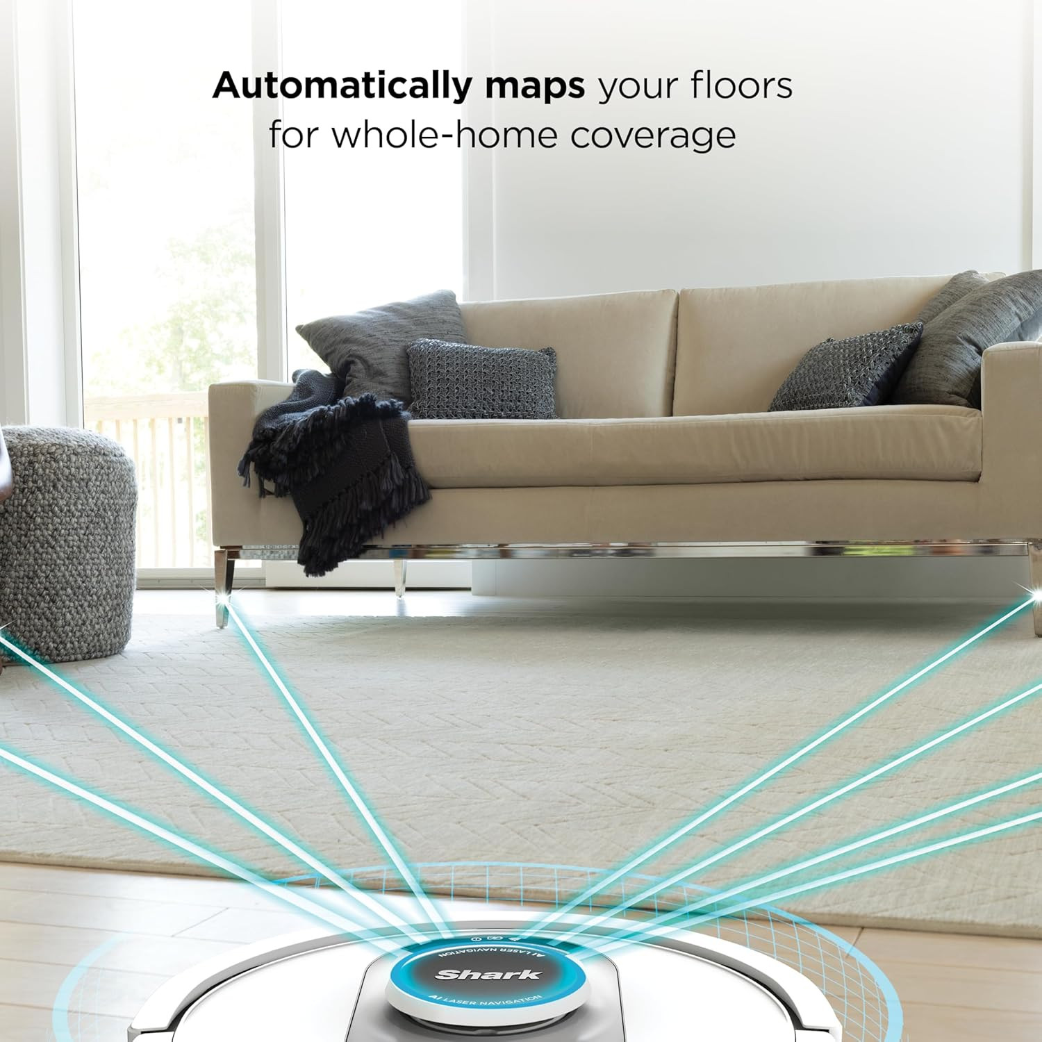 Shark AI Ultra Voice Control Robot Vacuum with Matrix Clean Navigation, Home Map