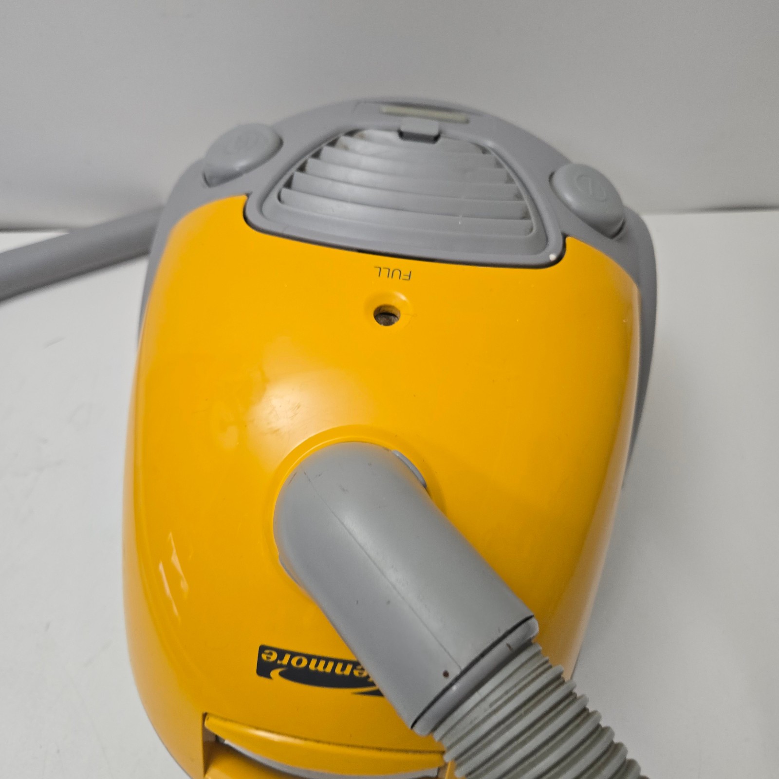 Kenmore Vacuum 721 Yellow Bagless Compact Canister W/Hose Used