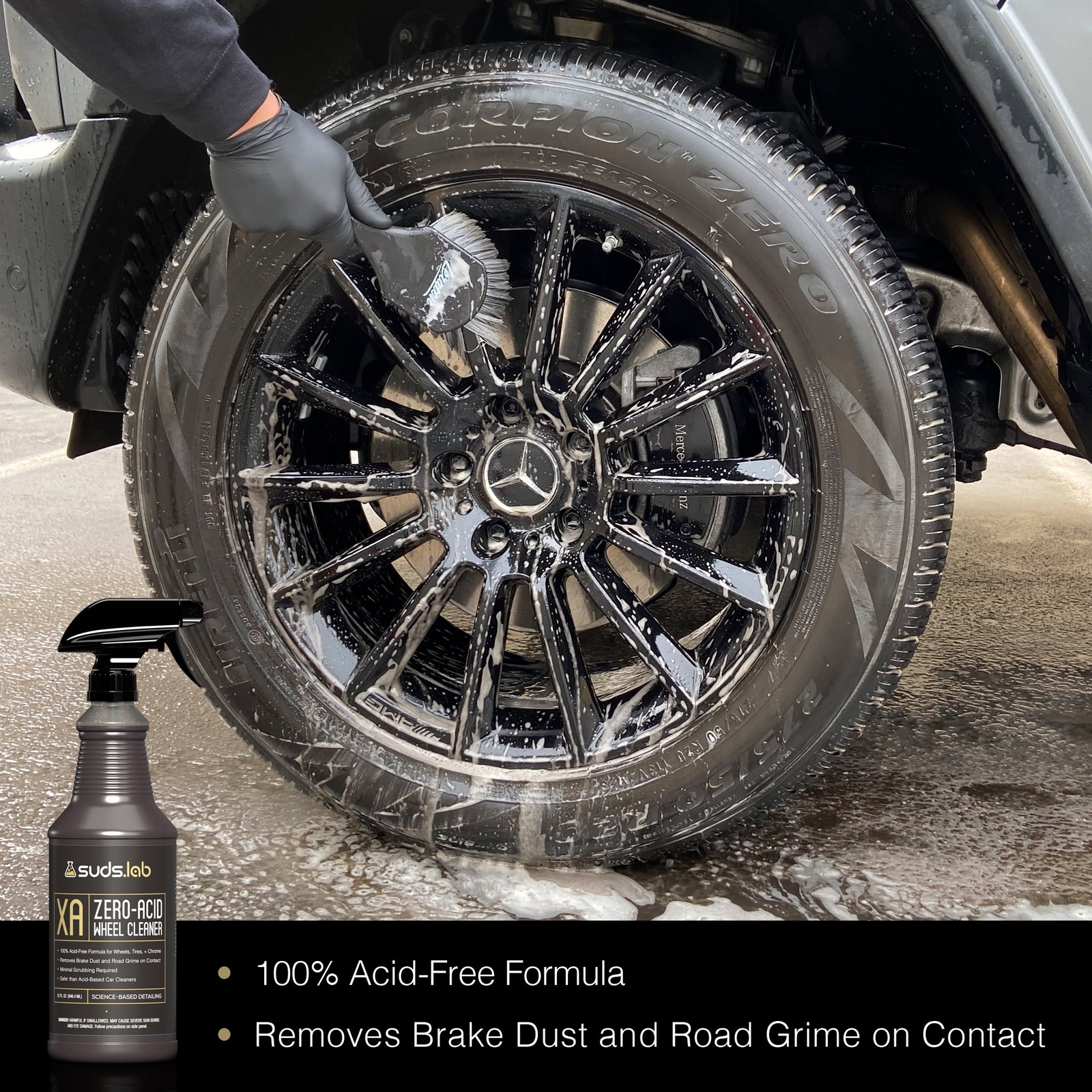NEW, XA Zero-Acid Wheel Cleaner 32 oz.