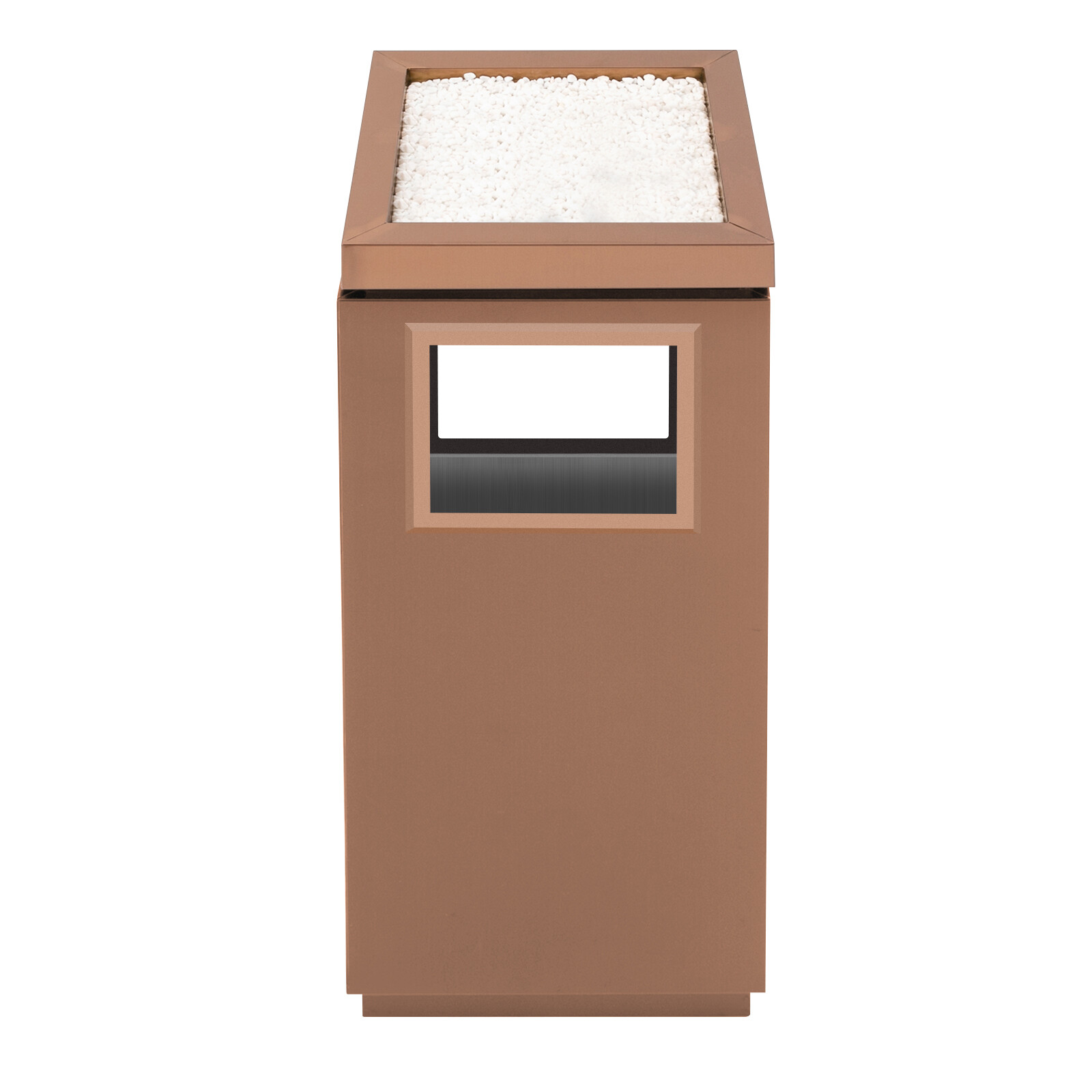 15L Trash Can Commercial Trash Can 2in1 Stainless Steel Garbage Can with Ashtray