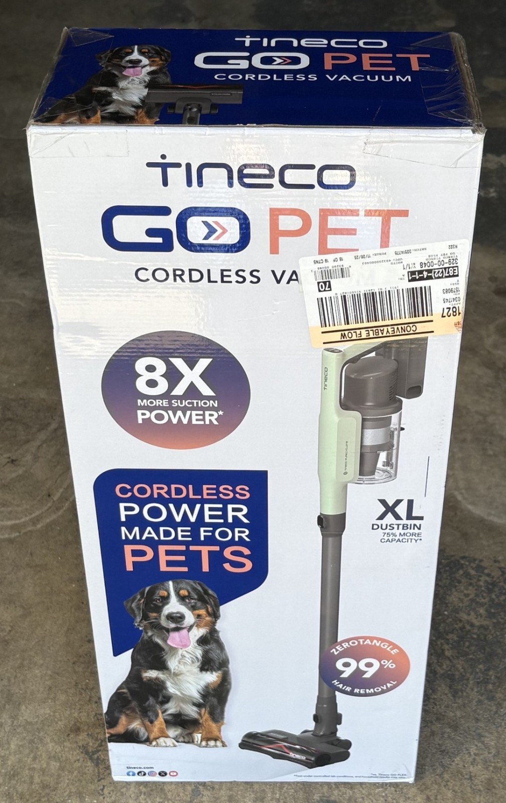 Tineco GO Pet Cordless Stick Vacuum with ZeroTangle Brush Technology NEW