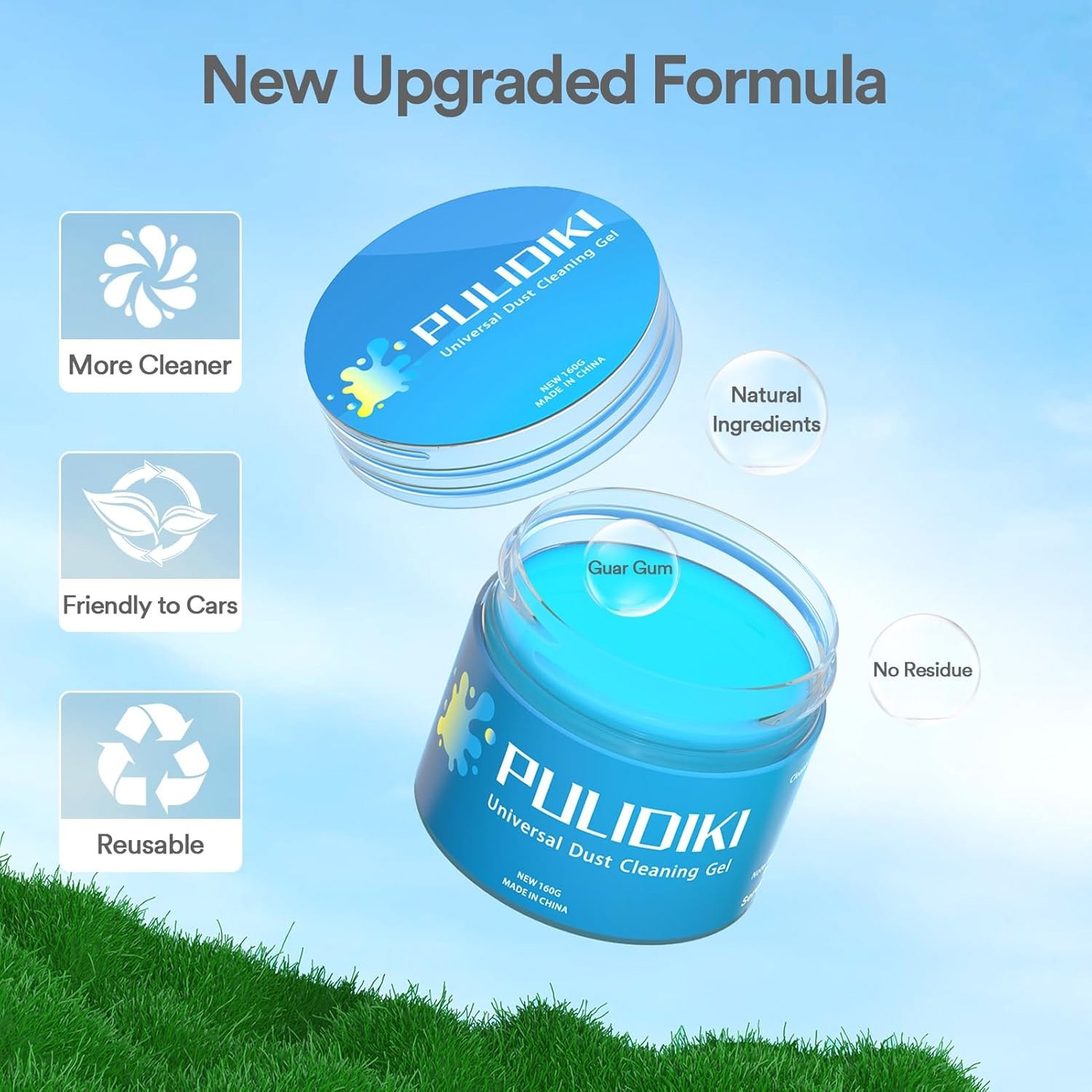 PULIDIKI Car Cleaning Gel Putty Interior Dust Remover Auto Cleaner