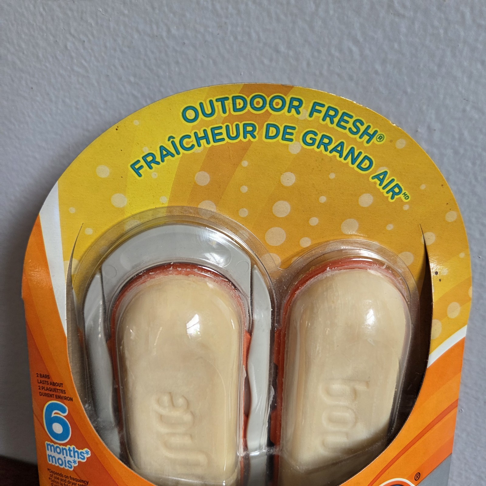 Bounce Outdoor Fresh Dryer Bar Kit 2 Bars One Holder 6 Months