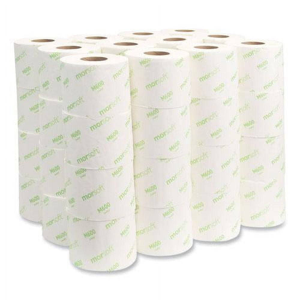 Tissue Morsoft Controlled Toilet Paper Septic Safe 2-Ply White