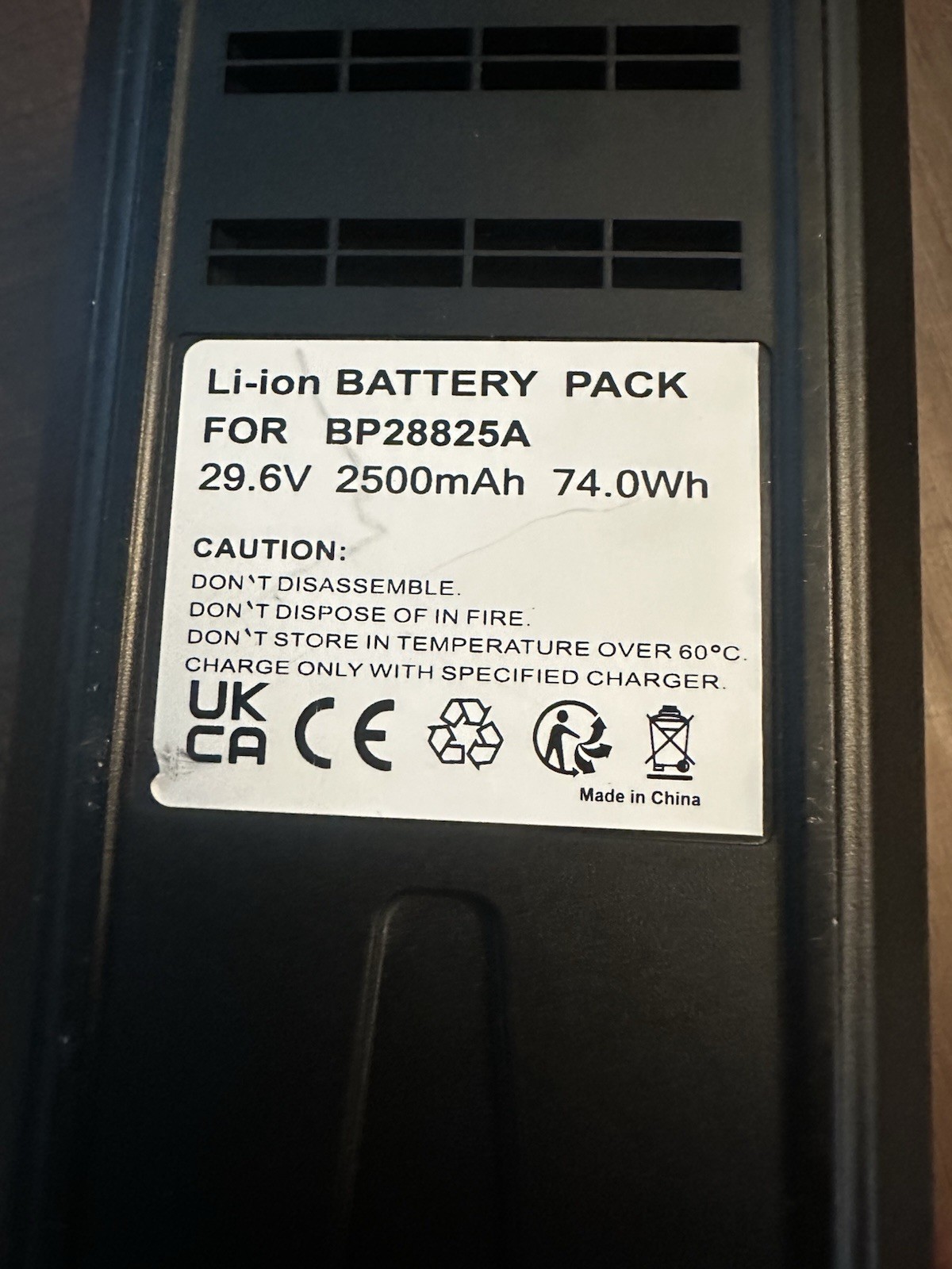2500mAh Battery for Eureka H11,H11 Handheld Cordless Vacuum C P/N: BP28825A