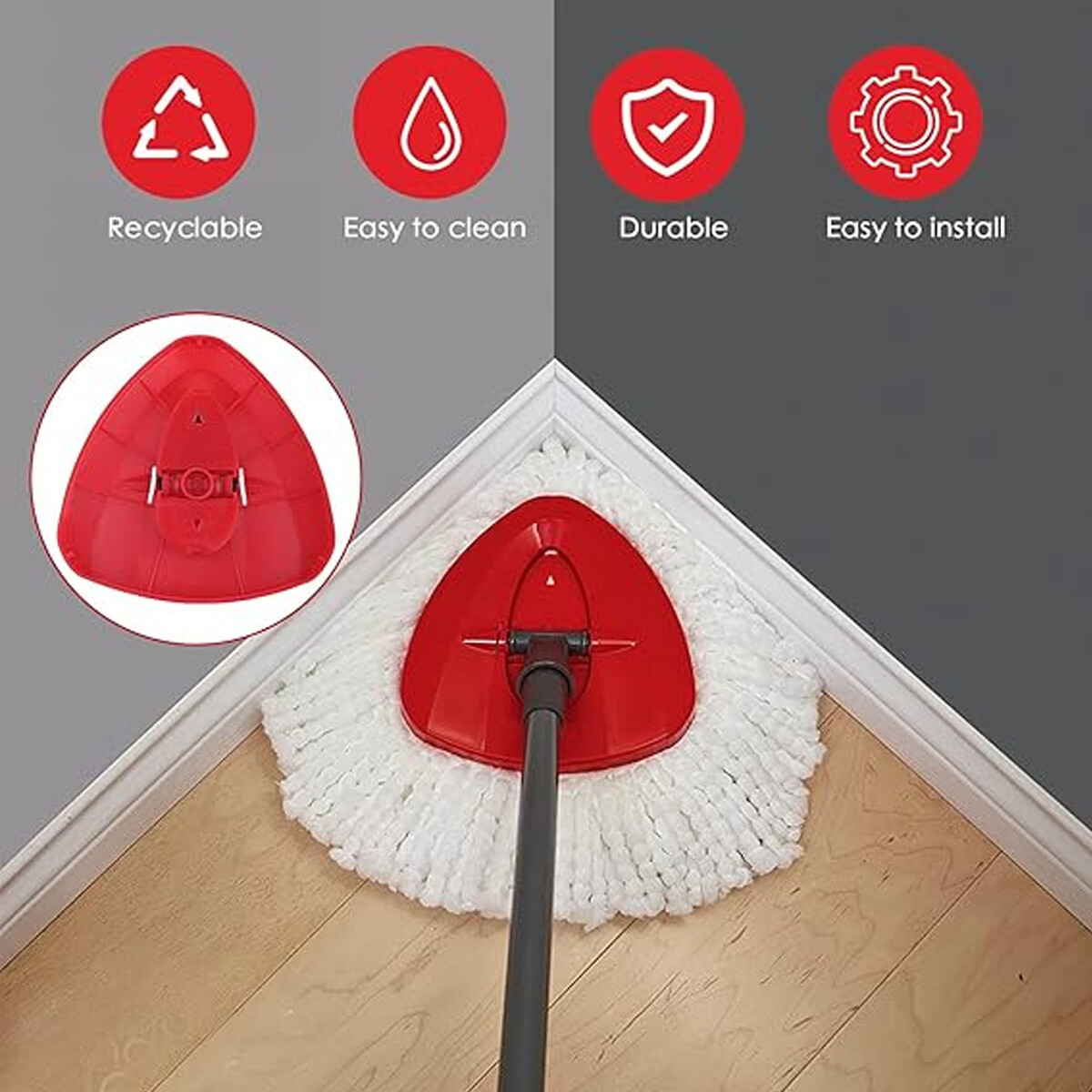 Mop Replacement Base Compatible with Ocedar EasyWring 1 Tank Mop System