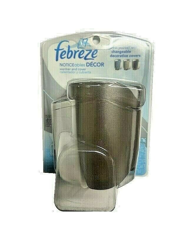 Febreze Noticeables DECOR Warmer & Cover New Sealed (Gold)