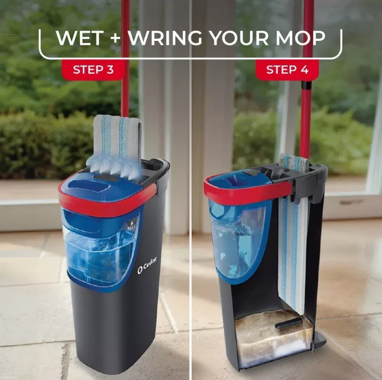 O-Cedar H2prO Flat Mop System -New