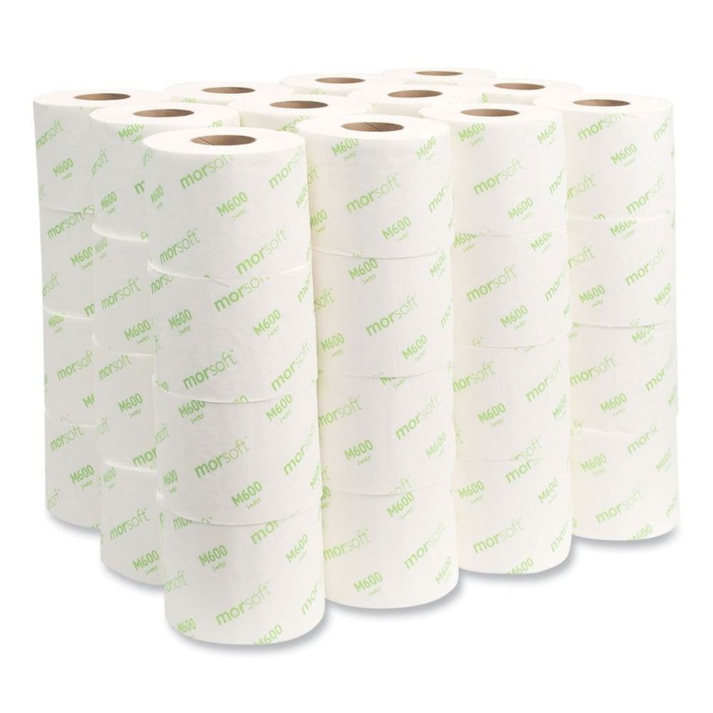 Tissue Morsoft Controlled Toilet Paper Septic Safe 2-Ply White