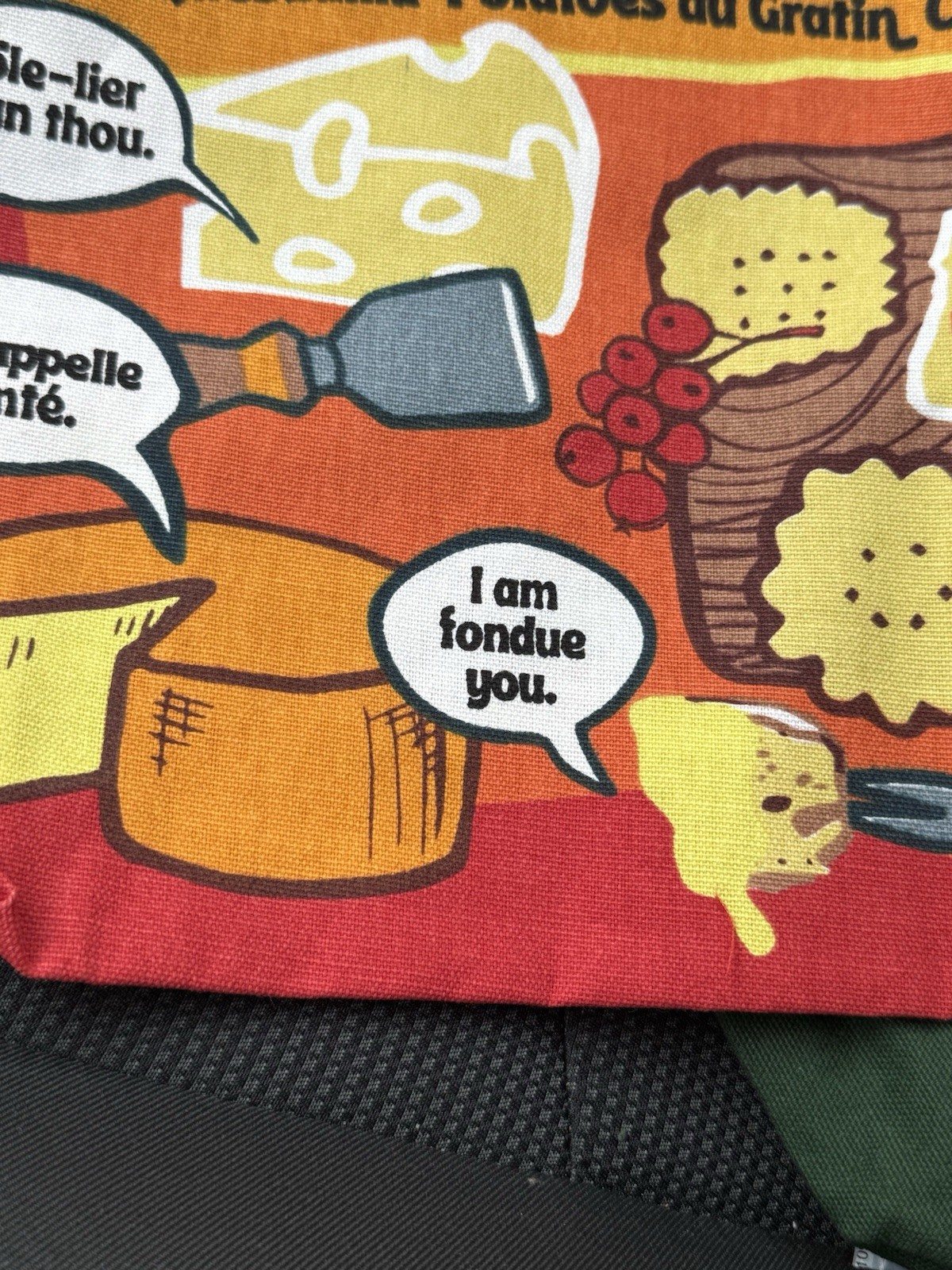 🧀 TRADER JOE’S *NWT* Cheese Adventures Canvas Cotton Reusable Tote Bag Pop Art