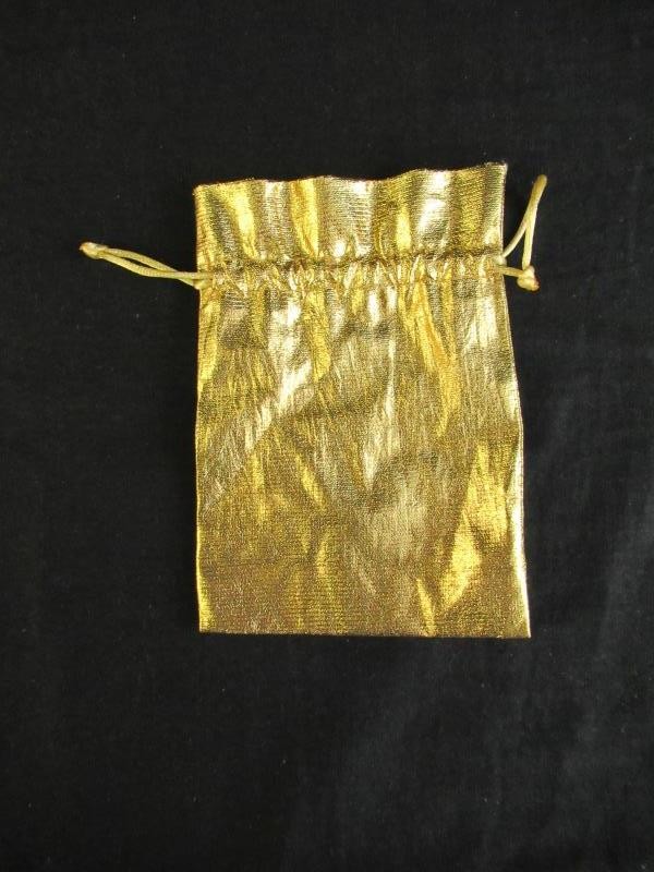 Lot of 7 Drawstring Storage Bags Nike Toms Target Gold White Beige Pre-owned