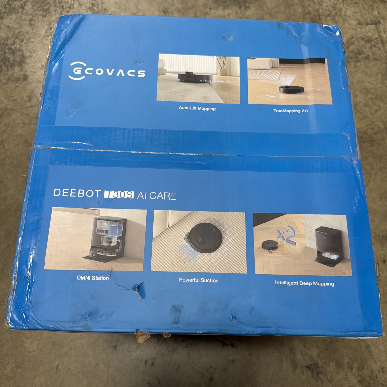(OPEN BOX READ Description) ECOVACS DEEBOT T30S AI Care Robot Vacuum and Mop
