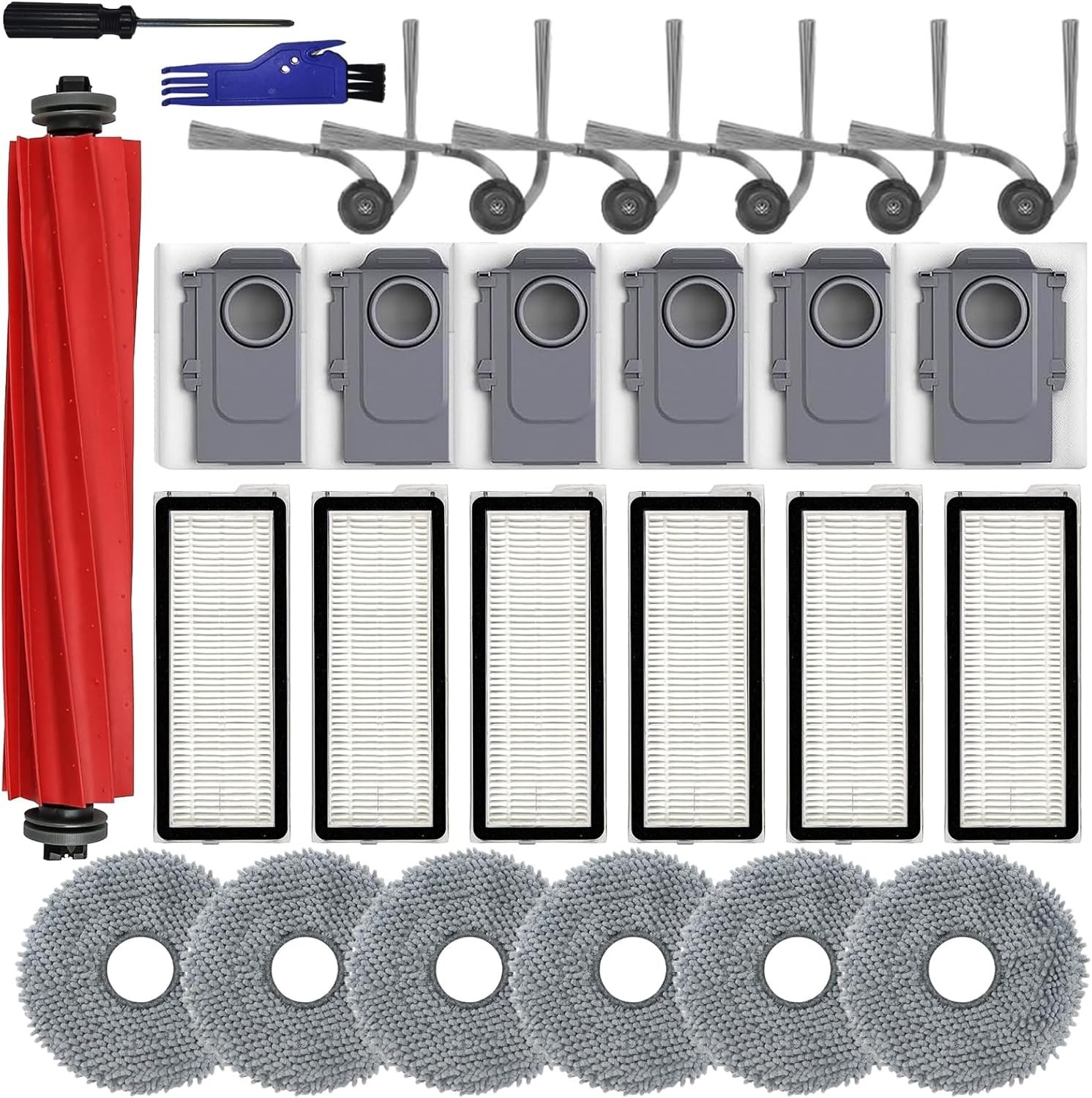 Ultimate 27 Count Accessories Kit for Roborock QV 35A/QV 35S – Enhanced Cleaning