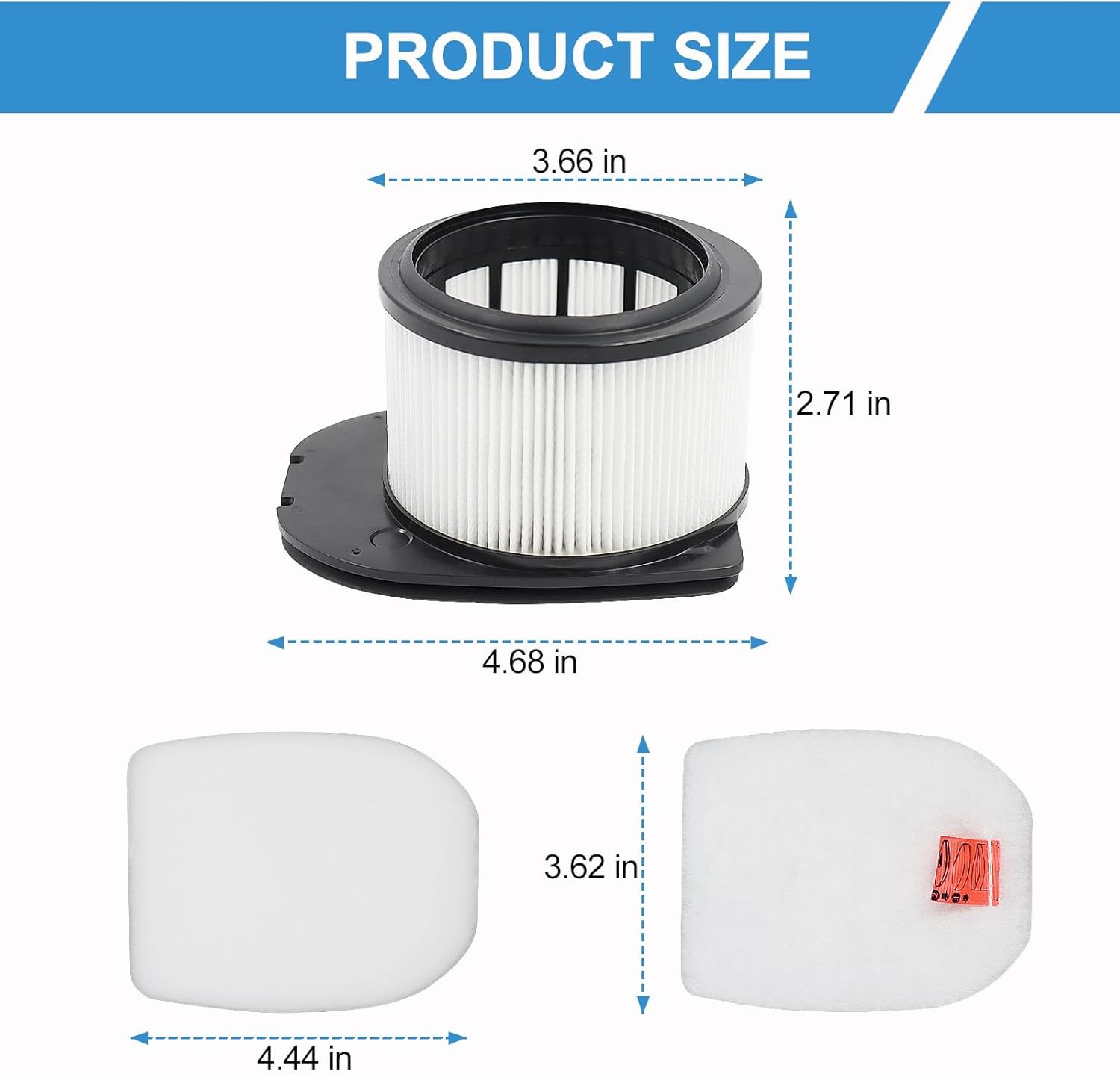 IZ862H Filter for Shark IZ862H Stratos Cordless Vacuum Fit for Shark IZ800
