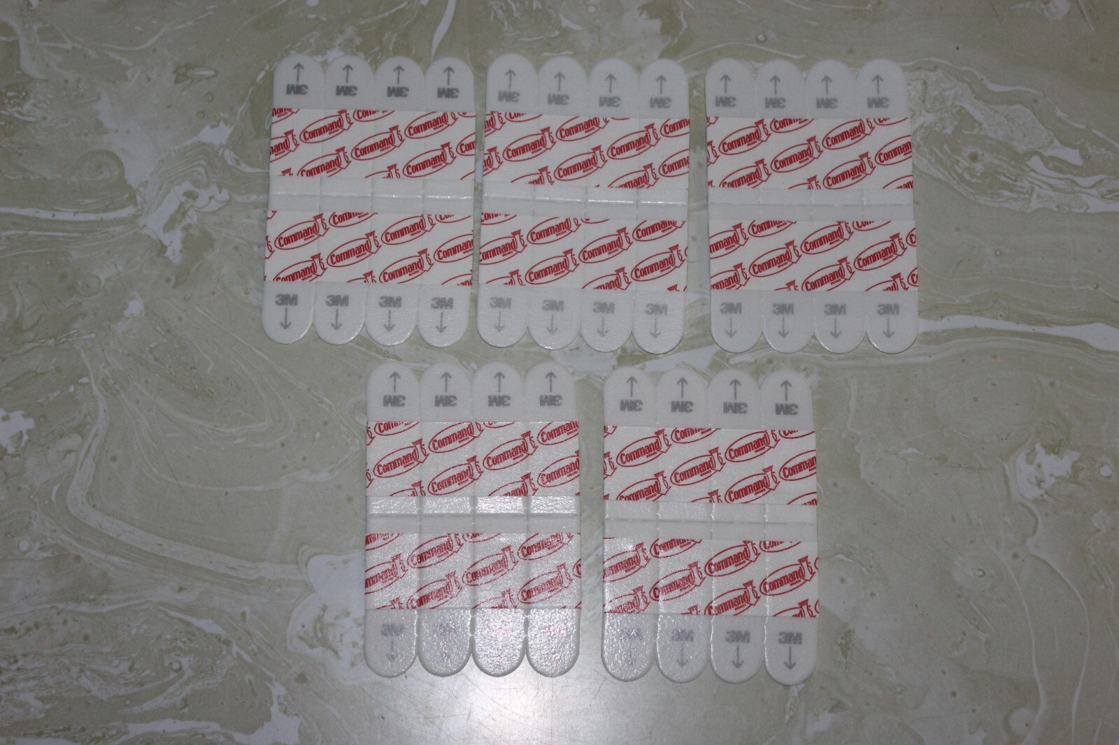 40 Command Strips 3M Poster White Small 8 Pairs Damage Free Hanging 1.75″ Inch