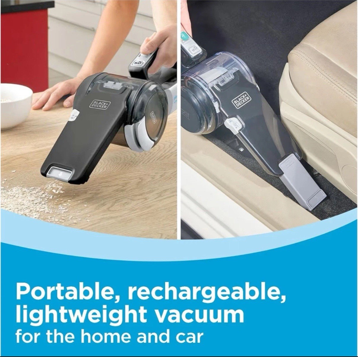 BLACK+DECKER 20V Max Pivot Cordless Handheld Vacuum w/ Pivoting Nozzle BDH2000PL