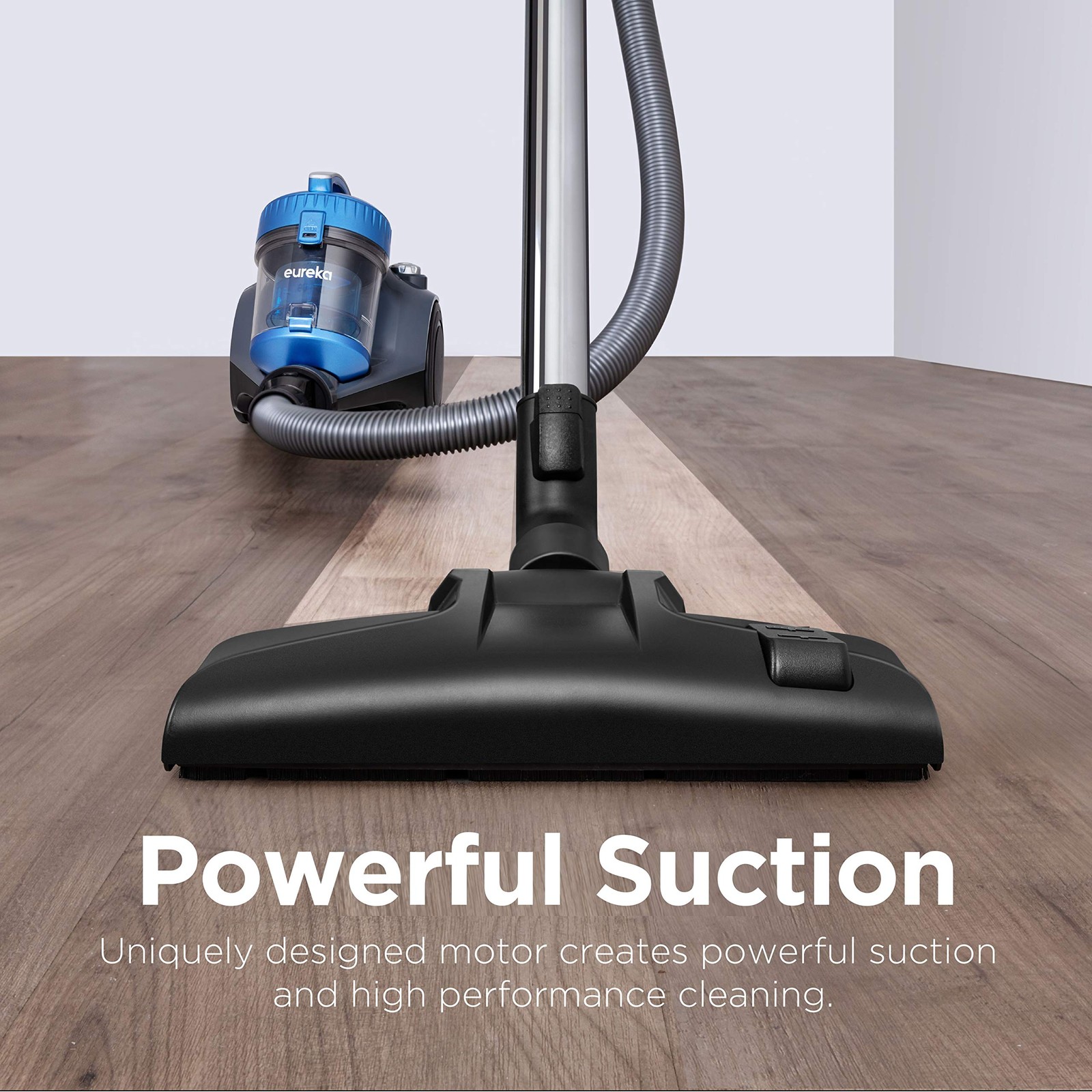 WhirlWind Bagless Canister Vacuum 2.5L, Lightweight for Carpets & Hard Floors