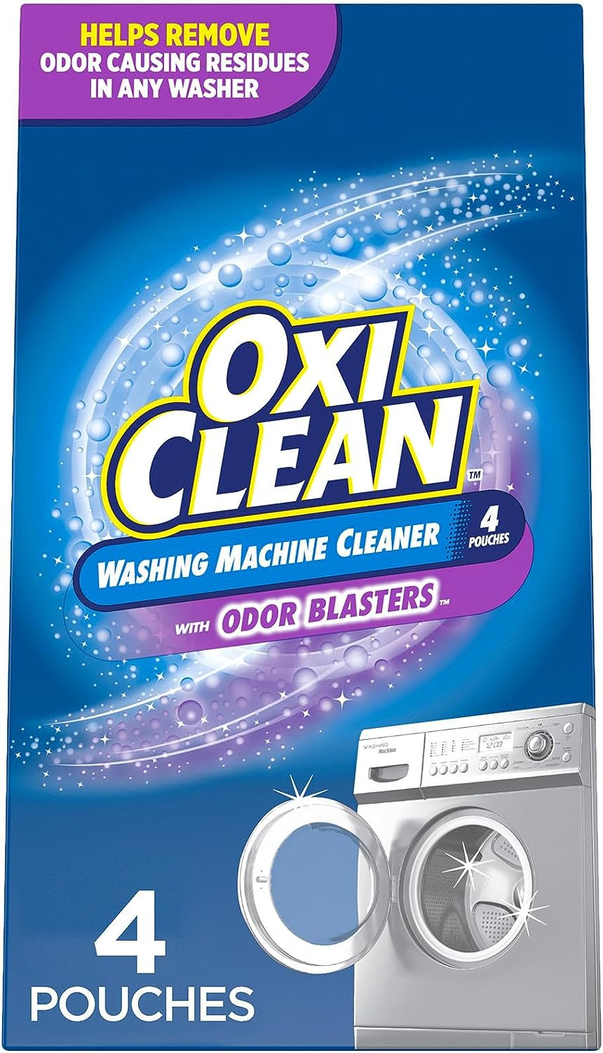 Washing Machine Cleaner with Odor Blasters, 4 Count