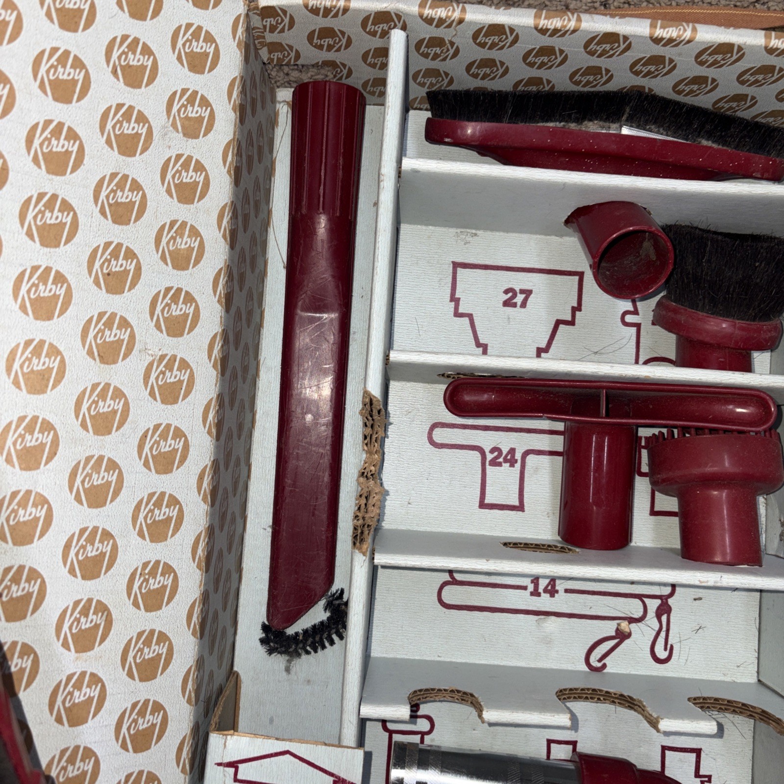VTG Kirby Vacuum 500 Series Attachment Set Lot Of 8 With Original Box