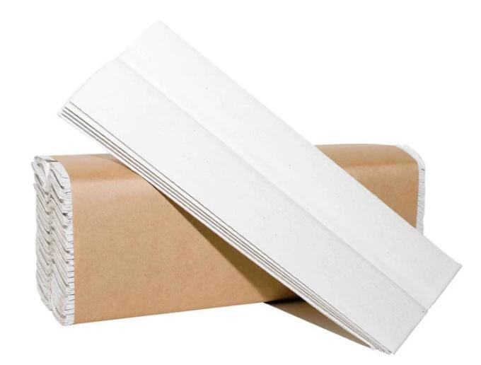 MARK3® 2400 White Paper Multifold Towel Bulk C-Fold Recycled Fiber Boardwalk