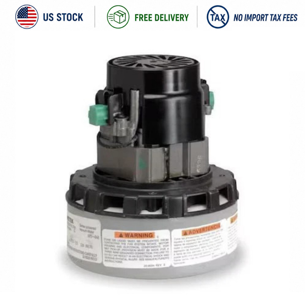 Ametek 116757-13 Vacuum Motor, Thermoset Mounting Brackets, 5.7 In Body Dia.