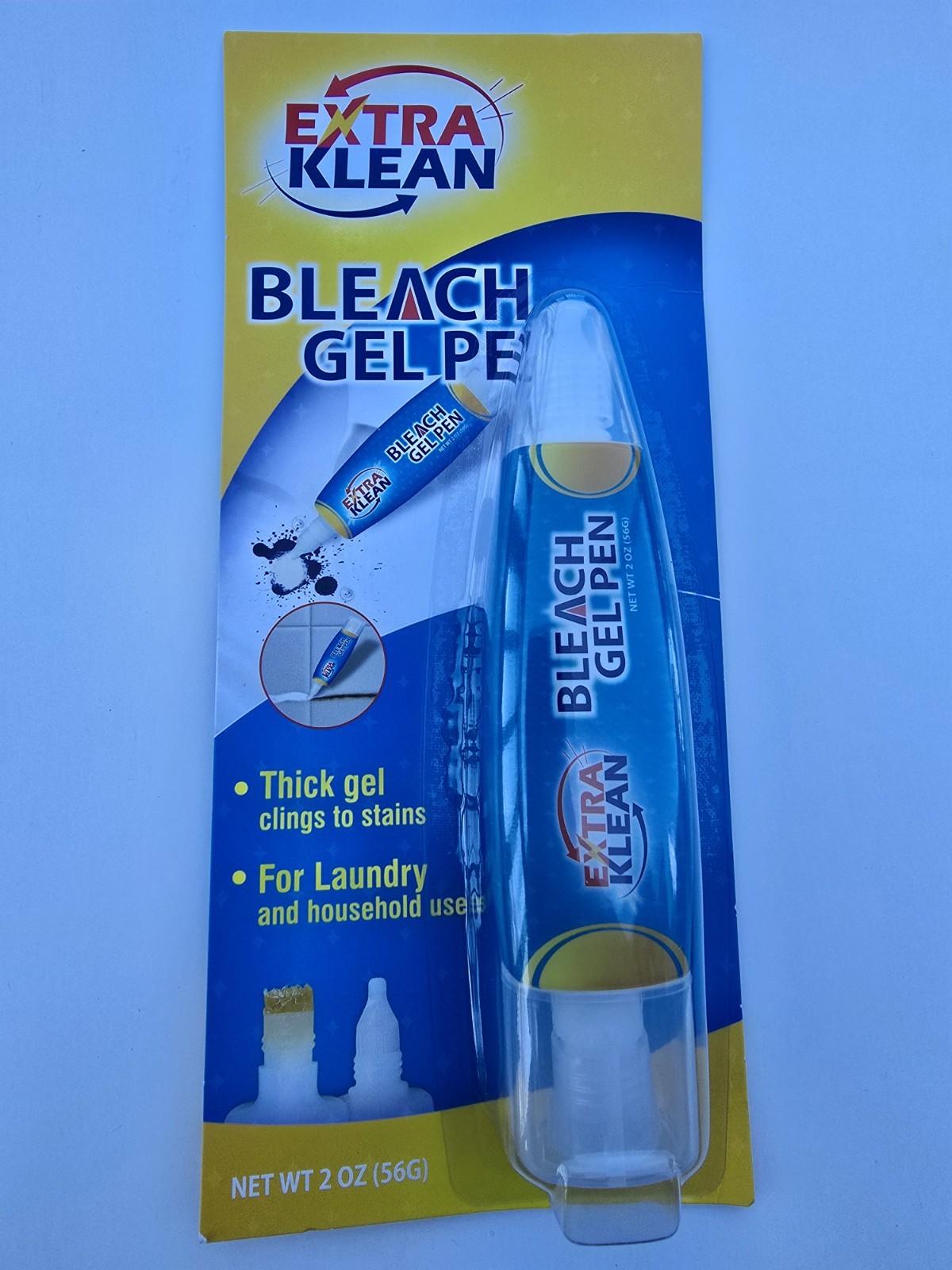 Bleach Gel Pen For Whites Dual Tipped 2 OZ NEW (Ship From USA)