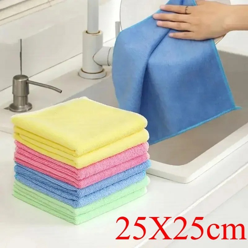 Microfiber Cleaning Cloth, Dishwashing Cloth Household Rag Kitchen Bat10/5/3pcs