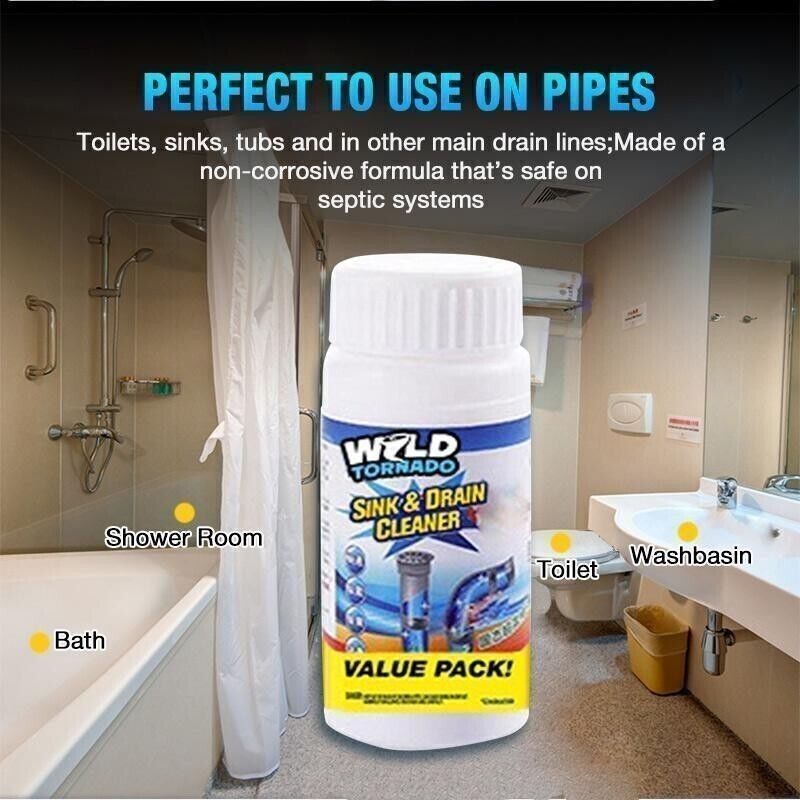 1/2/3pcs Wild Powerful Sink & Drain Cleaner Efficiency Clog Remover & Clean