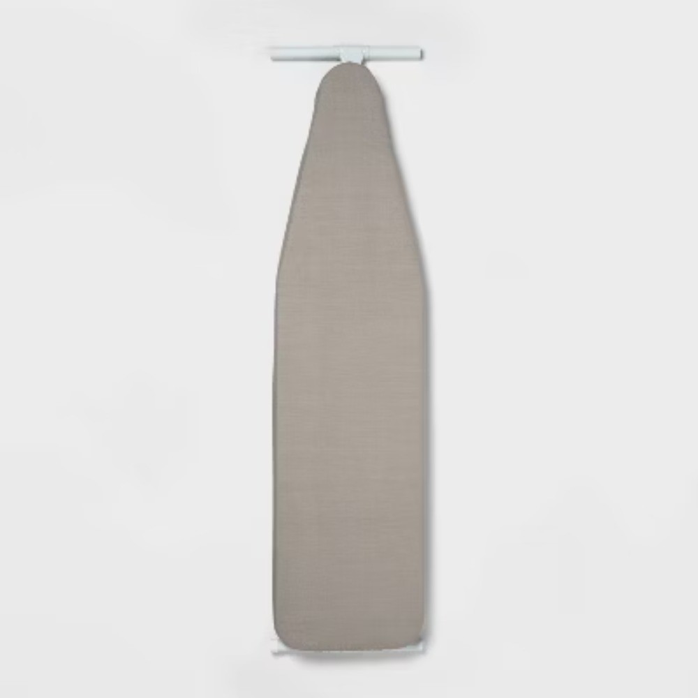 56×18.5 Gray Ironing Board Cover, Scorch-Resistant Padded Cotton/Poly
