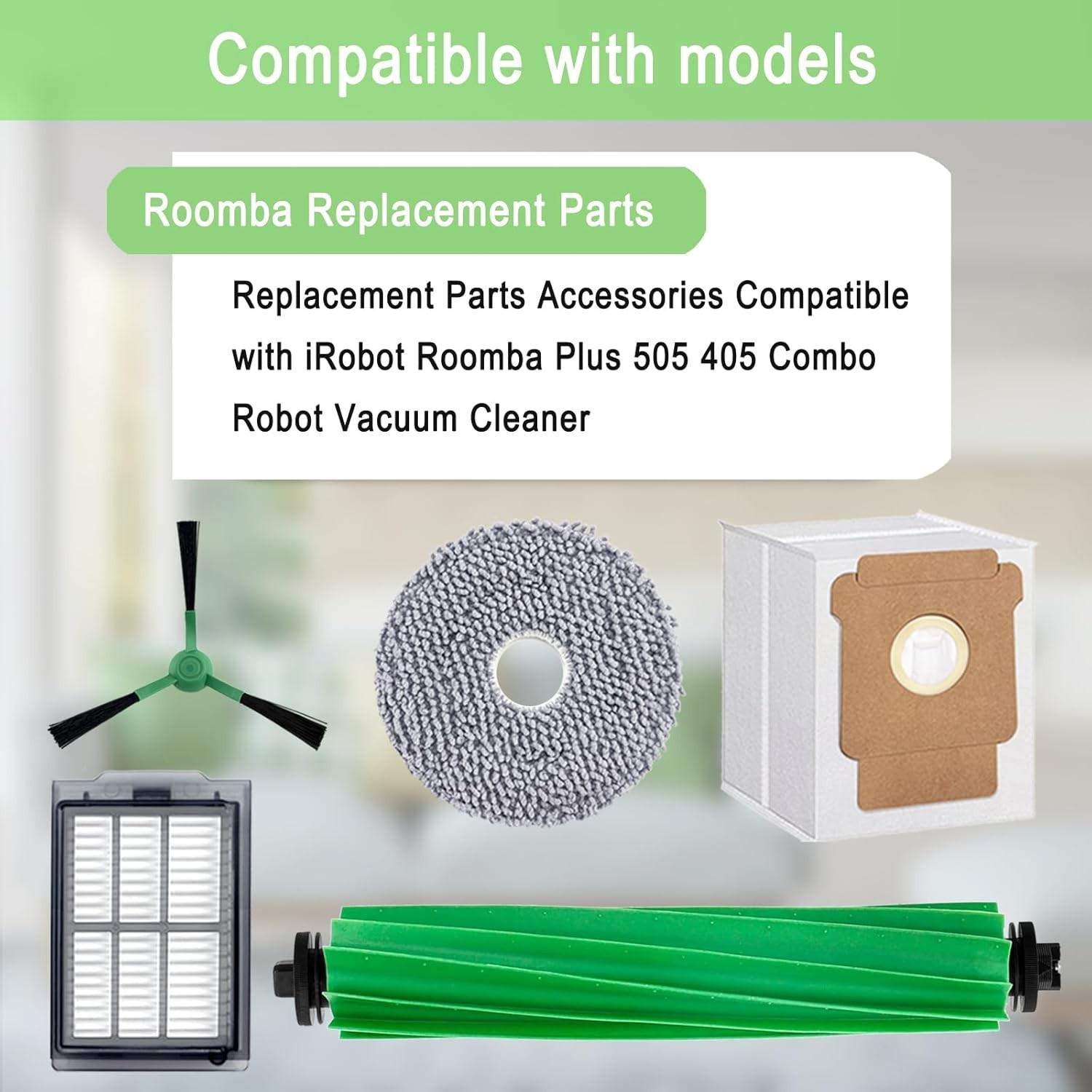 Replacement Parts Accessories Kit for Irobot Roomba plus 505 Combo 405 Combo Rob