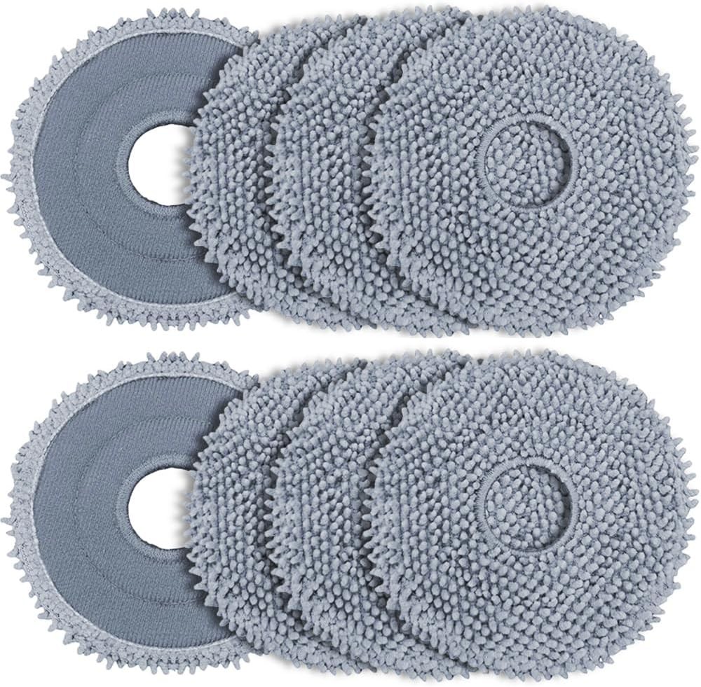 8 Pack Mop Pads for Roborock QV 35A/Qrevo S/Q Revo/Qrevo Pro/Qrevo Plus/Qrevo